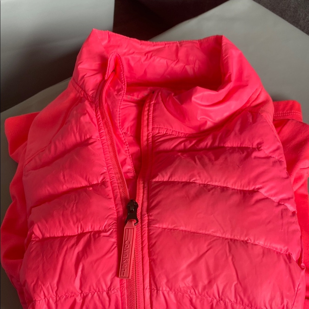 Calvin Klein Pink Puffer Jacket